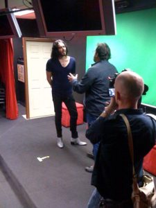 gary spatz and russell brand at the playground acting school
